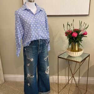 AG-AGED DENIM, KNOXX HIGH RISE BAGGY BOYFRIEND JEANS. Size 26R